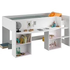 Parisot Hochbett Pirouette 1 90 x 200 cm Holzwerkstoff weiß