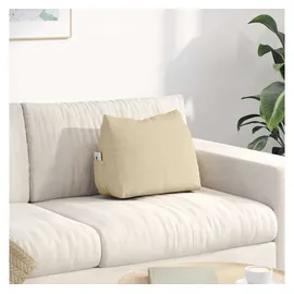vidaXL Rückenkissen 45 x 20 x 35 cm Creme
