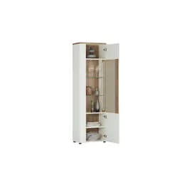 Möbel Kraft Vitrine 59 x 36 x 199 cm Weiß