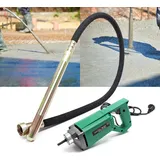Wiltec Elektro Einhand Betonrüttler 580 W, Betonverdichter mit Ø 35 mm Rüttelflasche mit 200 cm Schlauchlänge, Flaschenrüttler mit flexibler W...