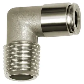 Riegler L-Steckverschraubung, R 1/4 a., für Schl.- Ø8, 15bar, ES 1.4404