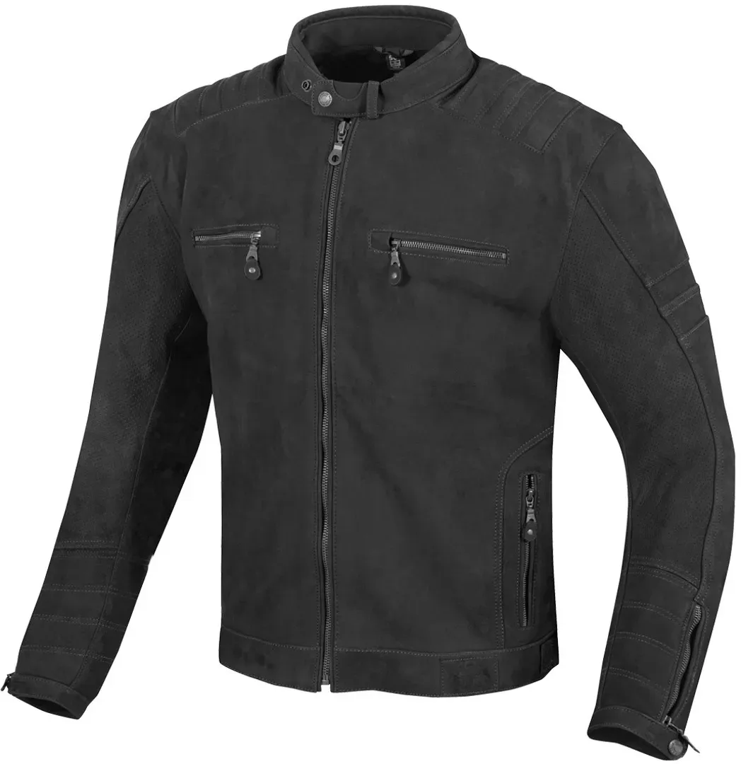 Merlin Miller Motorfiets lederen jas, zwart, 4XL Voorman