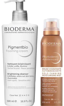 Bioderma Photoderm Routine Pigmentbio Foaming Cream 500ml + Autobronzant Spray 150ml