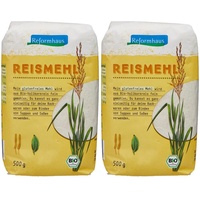 Reformhaus Reismehl aus Weißreis, 500 g (Packung mit 2)