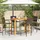 vidaXL Gartenbar-Set 5-tlg. Braun