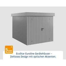 Hörmann EcoStar Gerätehaus 2,37 x 2,78 m Graualuminium