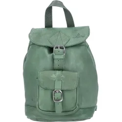 The Skandinavian Brand Mini Leder Rucksack  grün