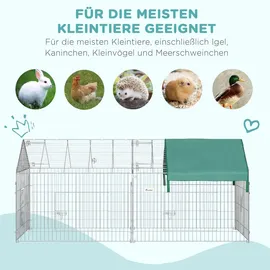 PawHut Freigehege 220 x 103 x 103 cm grün
