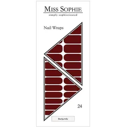 Miss Sophie Burgundy Nageldesign Braun 