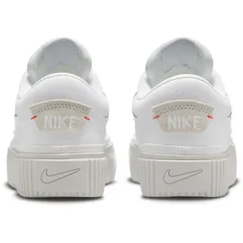 Nike Court Legacy Lift Plateau Sneaker Damen Freizeitschuhe, weiß, Größe 40 1⁄2 - white/photon dust-picante red 40.5