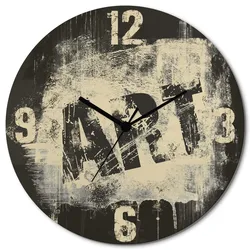 Artland Wanduhr »Zeit vor ART-Graffiti«, wahlweise mit Quarz- oder Funkuhrwerk, lautlos ohne Tickgeräusche Artland Naturfarben