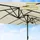 deluke Doppelsonnenschirm 450 x 260 cm Creme