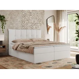 MKS Boxspringbett 160 x 200 cm H3 Weiß