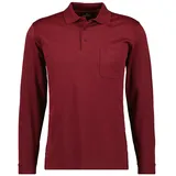 RAGMAN Langarm-Poloshirt rot M