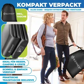 Kesser KESSER® Aufblasbare Matratze Luftbett mit eingebauter elektrischer Pumpe integrierte erhöhte aufblasbare Matratze für Übernachtungsgäste mit