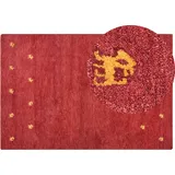 Beliani Teppich rot 200 x 300 cm