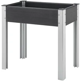[en.casa] Hochbeet Beverwijk 75 x 40 x 75 cm Dunkelgrau