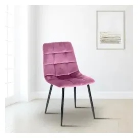 CLP Esszimmerstuhl Antibes Samt rosa