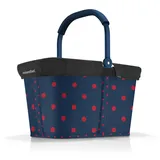 reisenthel Gilching Angebot Einkaufskorb carrybag Plus passendes Cover Sichtschutz Abdeckung (frame mixed dots red)