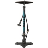 AARON Luftpumpe Sport One in Blau Fahrrad-Stand-Pumpe für alle Ventile mit Manometer