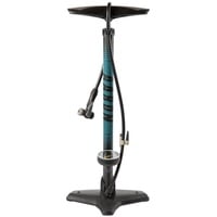 AARON Luftpumpe Sport One in Blau Fahrrad-Stand-Pumpe für alle Ventile mit Manometer