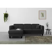 sit&more Ecksofa »Belluci L-Form« inklusive Federkern, wahlweise mit Bettfunktion und Bettkasten
