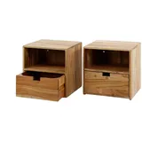 KAWOLA Hängenachtschrank FATY 2-tlg. 1 Schublade 1 x 40 x 30 cm Beige