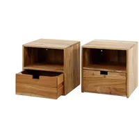 KAWOLA Hängenachtschrank FATY 2-tlg. 1 Schublade 1 x 40 x 30 cm Beige