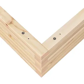 vidaXL Pflanzkübel 100x100x23 cm Massivholz Kiefer