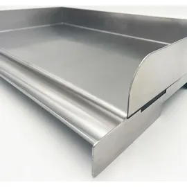 Grillfürst Grillplatte 41 x 24,5 cm Edelstahl weiß