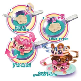 Moose Cookeez Makery: Pancake Treatz Spielset, Duftende Pfannkuchen-Plüschfiguren, Interaktiv
