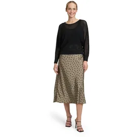 Vera Mont Maxirock Damen Animalprint Grün/Schwarz 34