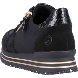 REMONTE Damen D1316 Sneaker, schwarz, 39 EU