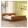 vidaXL Massivholzbett 200 x 200 cm Honigbraun