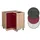 Vicco Eckunterschrank R-Line 75,6 x 46 x 81,6 cm Rot
