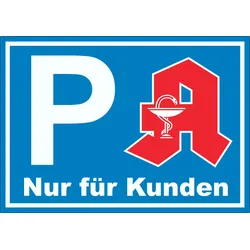 Apotheken Parkplatz Aufkleber nur für Kunden A1 (594x841mm)