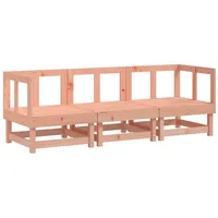 vidaXL Garten-Lounge-Set 3-tlg. braun
