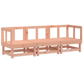 vidaXL Garten-Lounge-Set 3-tlg. braun