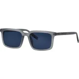 Tom Tailor Sonnenbrille TOM TAILOR "TOM TAILOR Sonnenbrille", blau (grau transparent matt), Sonnenbrillen Sonnenbrille