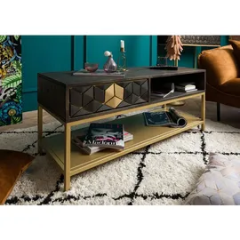Massivmoebel24 Diamond Grau Mango 110 x 50 x 40 cm