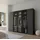 Rauch »Kleiderschrank Schrank Garderobe SKAT SHINE mit hochwertigem,«, transparentem Grauglas inkl. umfangreichem Zubehör MADE IN GERMANY