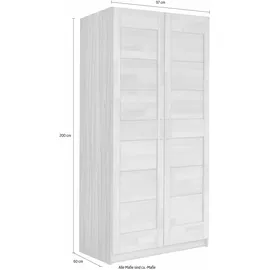 OTTO home Drehtürenschrank Triest 97 x 200 x 60 cm Beige