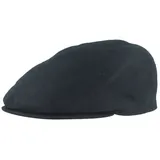 Bullani Schiebermütze knautschbare Flatcap aus 100% Leinen blau XXL