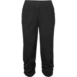 bonprix Capri-Hose aus Baumwoll-Mix mit Bequembund, schwarz, 40, mit Baumwolle