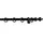 GARESA Gardinenstange GARESA "STANDARD", schwarz, L:110cm Ø:28mm, Holzwerkstoff, Kunststoff, Gardinenstangen, Vorhanggarnitur, Kunststoff, verlängerbar, mit Ringe/2 Lauf Gleiter