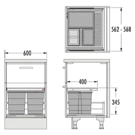 HAILO Allegro 84 l Silber