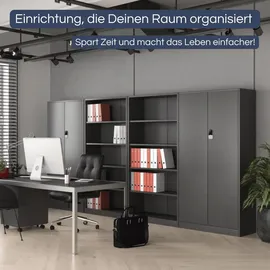 Jan Nowak ODIS Aktenschrank 185 x 90 x 40 cm Anthrazit