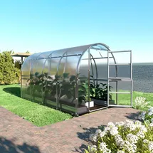baumera Klasika Slim Gewächshaus verzinkt Transparent HKP 6 mm 8 m2