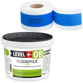 LEVEL PLUS Dichtset 4 kg Flüssigfolie 5 m Dichtband