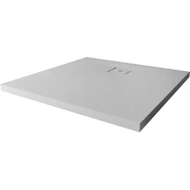 Breuer Modern Line Steinoptik' Mineralguss steingrau 100 x 100 x 4 cm